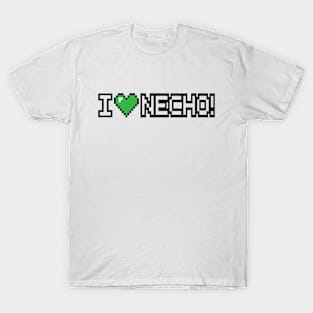 I Love Necho System 8 Bit Heart T-Shirt